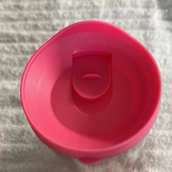 Lilly Pulitzer Pink & Green Double Walled Travel Tumbler with Lid - Picture 3 of 4